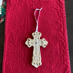 Elegant Cream Hanging Cross